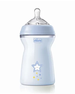 Chicco Natural Feeling Feeding Bottle--Blue-6M+